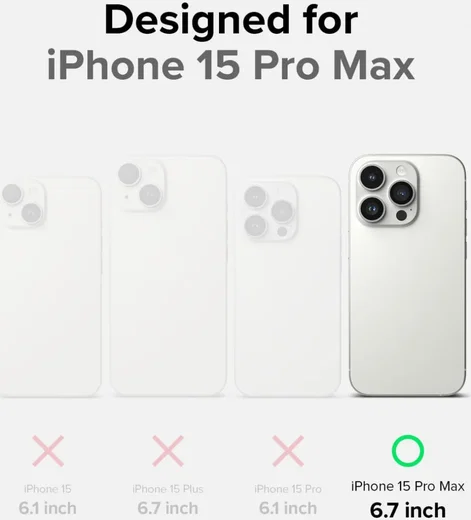 Ringke Onyx iPhone 15 Pro Max Hoesje Flexibel TPU Back Cover Groen afbeelding 6