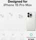 Ringke Onyx iPhone 15 Pro Max Hoesje Flexibel TPU Back Cover Groen afbeelding 6