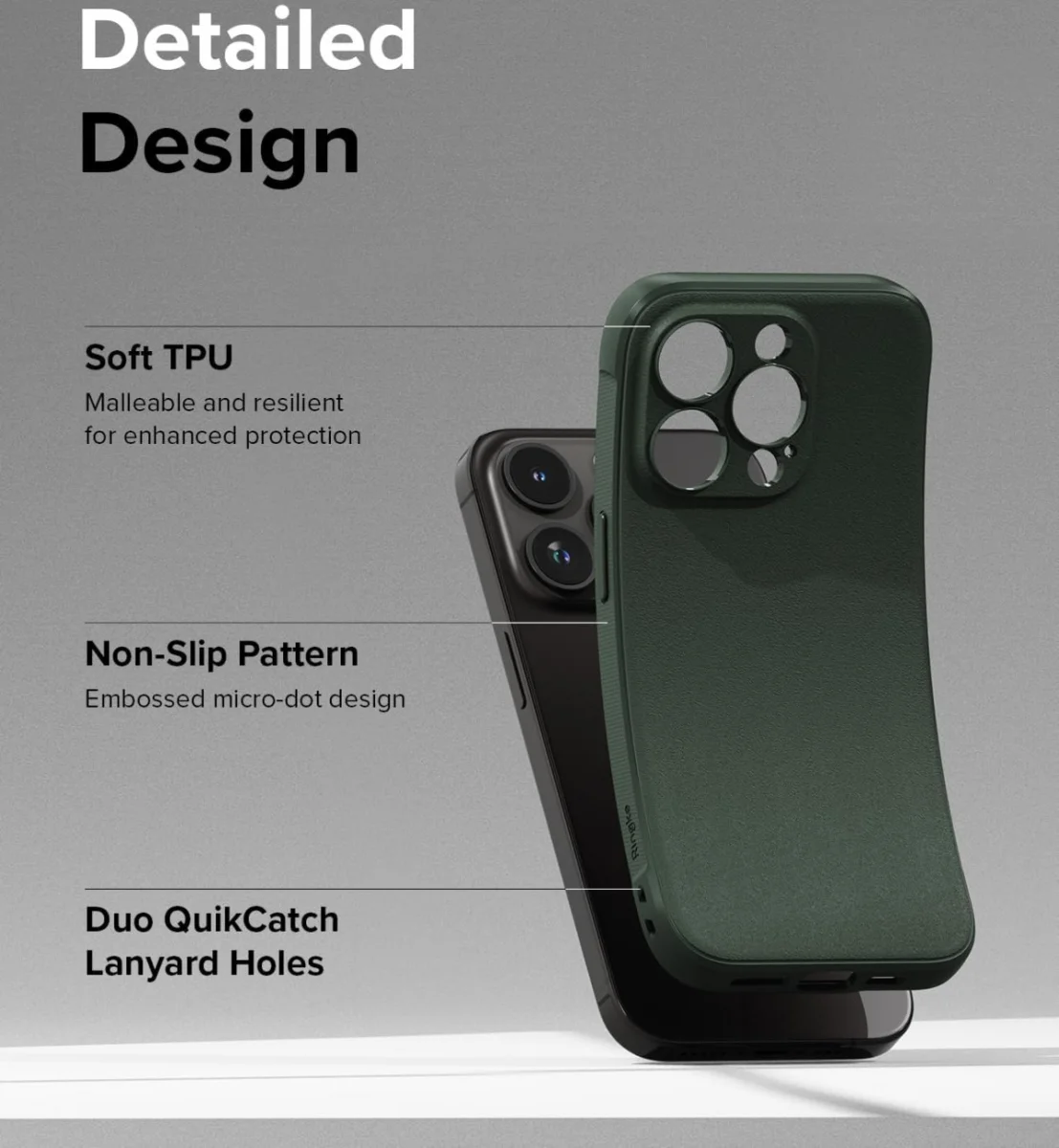 Ringke Onyx iPhone 15 Pro Max Hoesje Flexibel TPU Back Cover Groen afbeelding 8