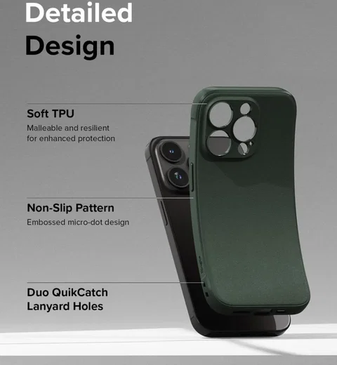 Ringke Onyx iPhone 15 Pro Max Hoesje Flexibel TPU Back Cover Groen afbeelding 8
