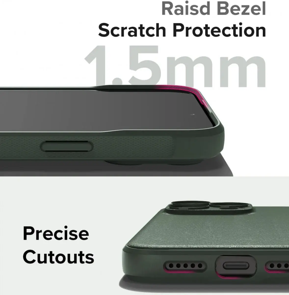 Ringke Onyx iPhone 15 Pro Max Hoesje Flexibel TPU Back Cover Groen afbeelding 9