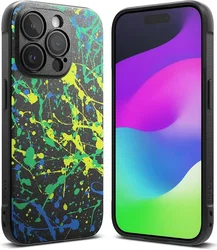 Ringke Onyx Design Apple iPhone 15 Pro Max Hoesje Flexibel TPU Paint afbeelding