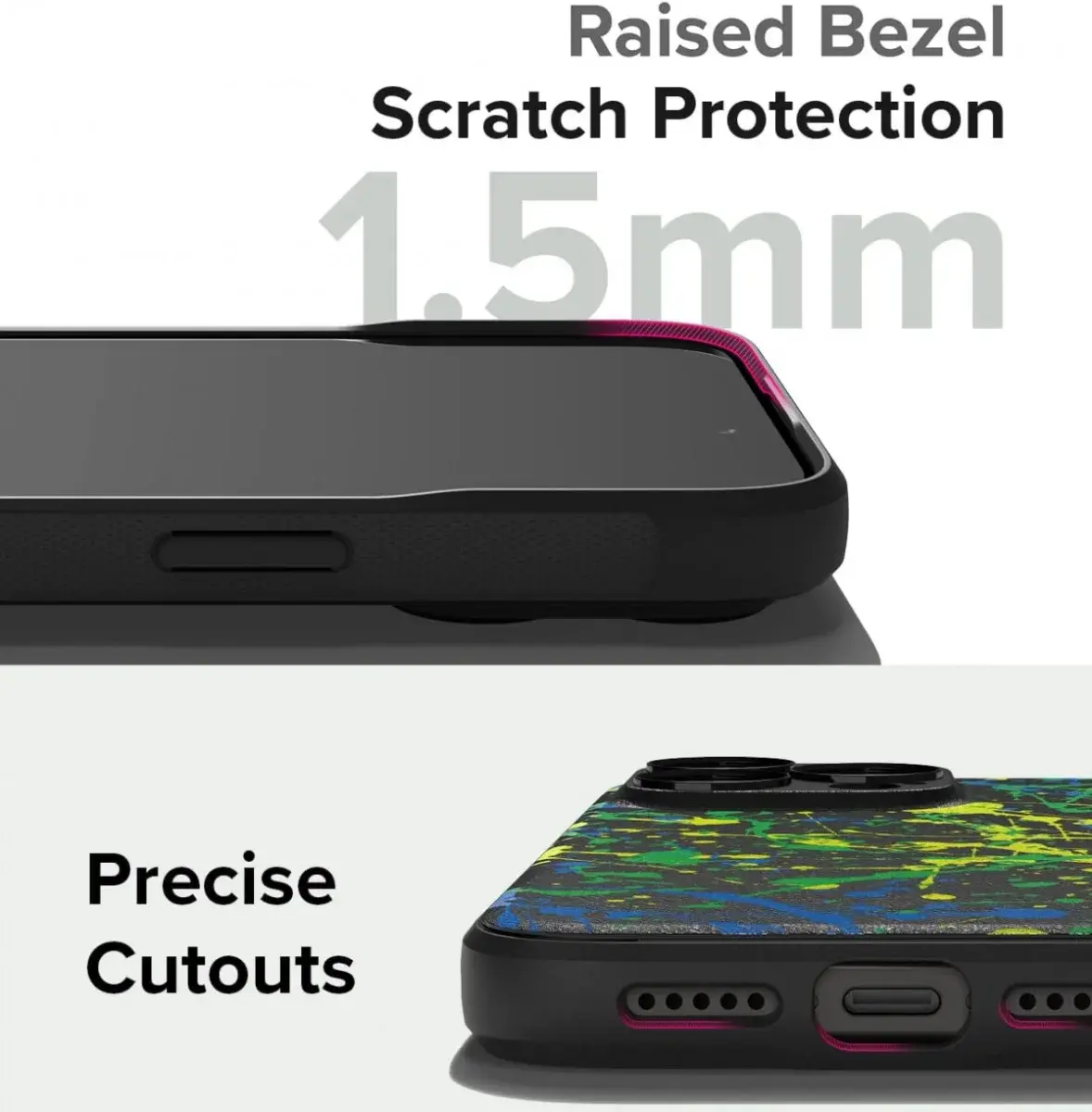 Ringke Onyx Design Apple iPhone 15 Pro Max Hoesje Flexibel TPU Paint afbeelding 10