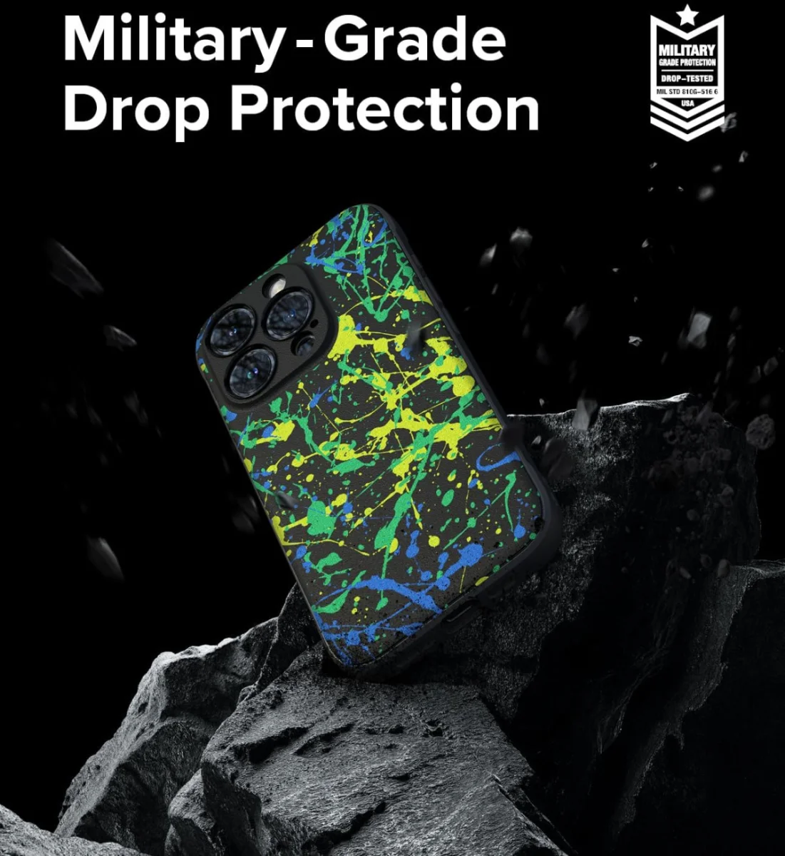 Ringke Onyx Design Apple iPhone 15 Pro Max Hoesje Flexibel TPU Paint afbeelding 4