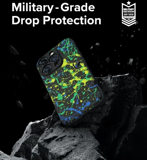 Ringke Onyx Design Apple iPhone 15 Pro Max Hoesje Flexibel TPU Paint afbeelding 4