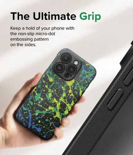Ringke Onyx Design Apple iPhone 15 Pro Max Hoesje Flexibel TPU Paint afbeelding 6