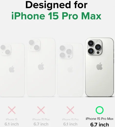 Ringke Onyx Design Apple iPhone 15 Pro Max Hoesje Flexibel TPU Paint afbeelding 7
