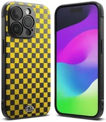 Ringke Onyx Design iPhone 15 Pro Max Hoesje Flexibel TPU Checkerboard afbeelding