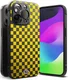Ringke Onyx Design iPhone 15 Pro Max Hoesje Flexibel TPU Checkerboard afbeelding 2