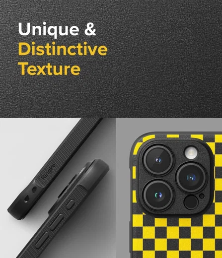 Ringke Onyx Design iPhone 15 Pro Max Hoesje Flexibel TPU Checkerboard afbeelding 5
