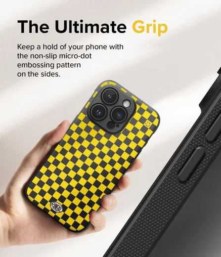 Ringke Onyx Design iPhone 15 Pro Max Hoesje Flexibel TPU Checkerboard afbeelding 6