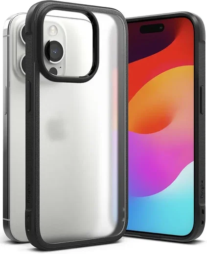 Ringke Fusion Bold iPhone 15 Pro Max Hoesje Back Cover Matte Zwart afbeelding 1