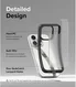 Ringke Fusion Bold iPhone 15 Pro Max Hoesje Back Cover Matte Zwart afbeelding 6