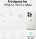 Ringke Fusion Bold iPhone 15 Pro Max Hoesje Back Cover Matte Zwart afbeelding 7