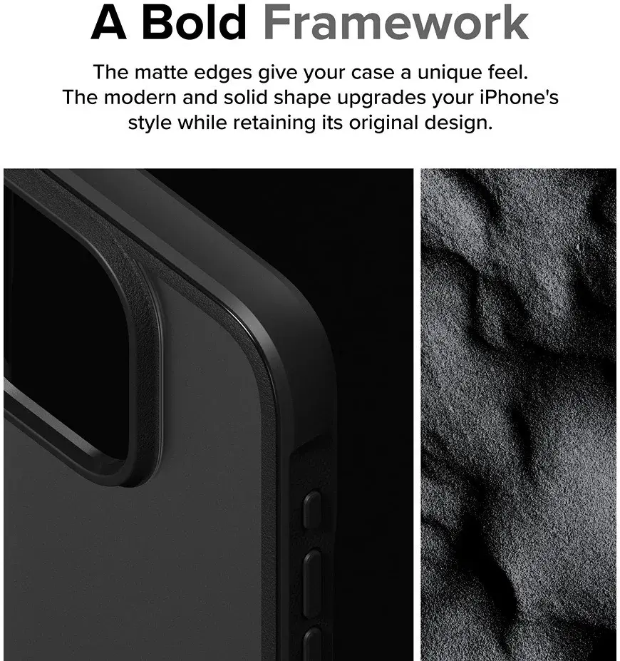 Ringke Fusion Bold iPhone 15 Pro Max Hoesje Back Cover Matte Zwart afbeelding 4