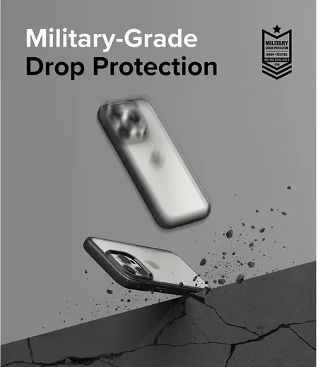 Ringke Fusion Bold iPhone 15 Pro Max Hoesje Back Cover Matte Zwart afbeelding 3