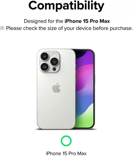 Ringke Full Cover Glass iPhone 15 Pro Max Camera Protector Glas (2-Pack) afbeelding 10