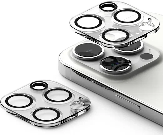 Ringke Full Cover Glass iPhone 15 Pro Max Camera Protector Glas (2-Pack) afbeelding 2