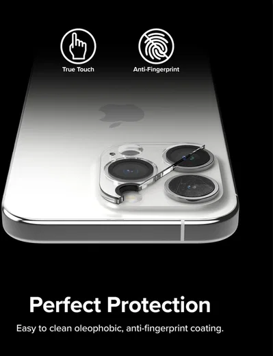 Ringke Full Cover Glass iPhone 15 Pro Max Camera Protector Glas (2-Pack) afbeelding 3
