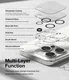 Ringke Full Cover Glass iPhone 15 Pro Max Camera Protector Glas (2-Pack) afbeelding 9