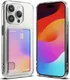 Ringke Fusion Card Apple iPhone 15 Pro Hoesje Kaarthouder Transparant afbeelding 1