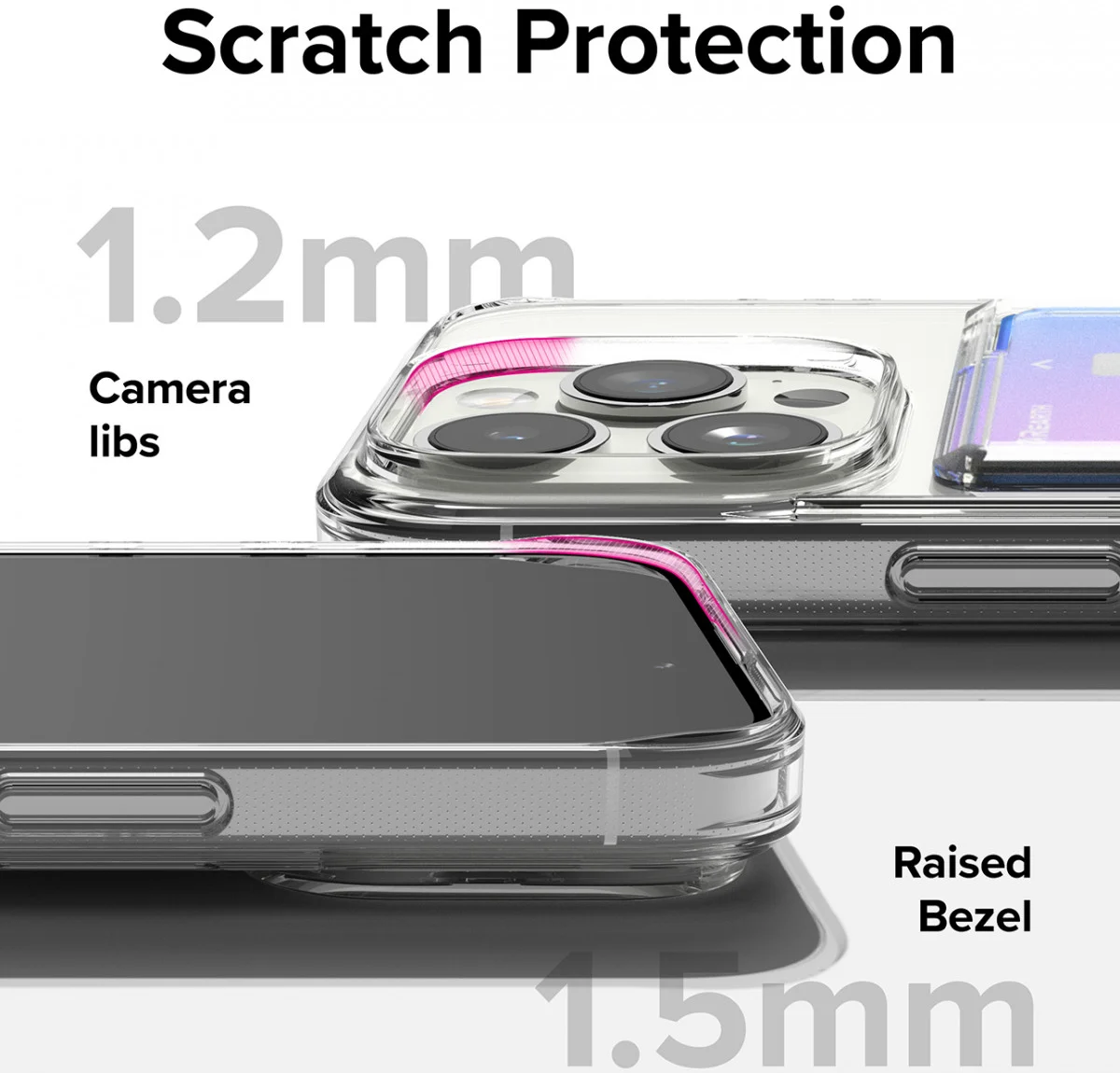 Ringke Fusion Card Apple iPhone 15 Pro Hoesje Kaarthouder Transparant afbeelding 12