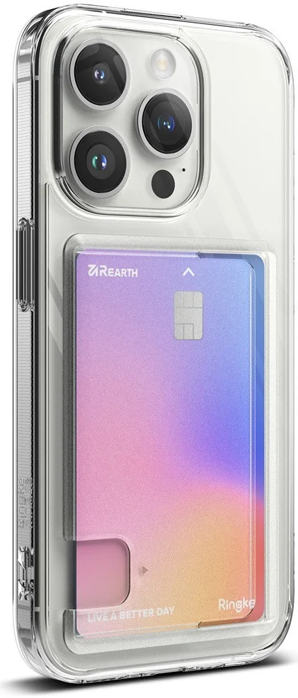 Ringke Fusion Card Apple iPhone 15 Pro Hoesje Kaarthouder Transparant afbeelding 15