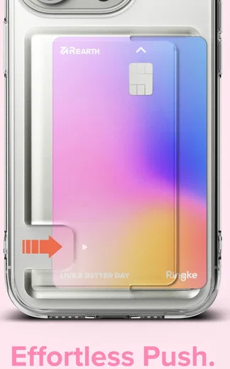 Ringke Fusion Card Apple iPhone 15 Pro Hoesje Kaarthouder Transparant afbeelding 5