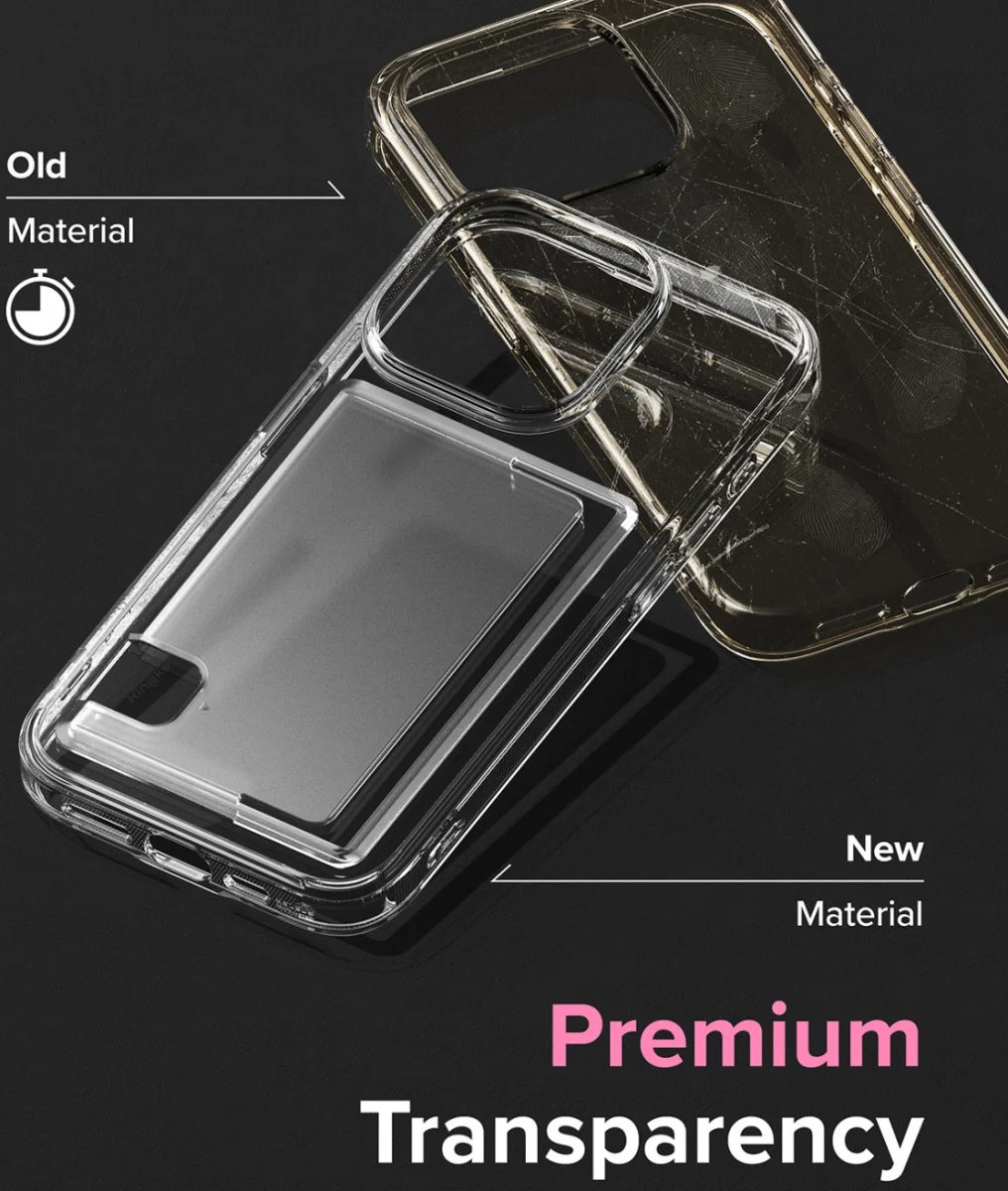 Ringke Fusion Card Apple iPhone 15 Pro Hoesje Kaarthouder Transparant afbeelding 7