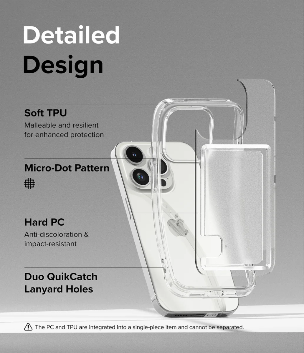 Ringke Fusion Card Apple iPhone 15 Pro Hoesje Kaarthouder Transparant afbeelding 8