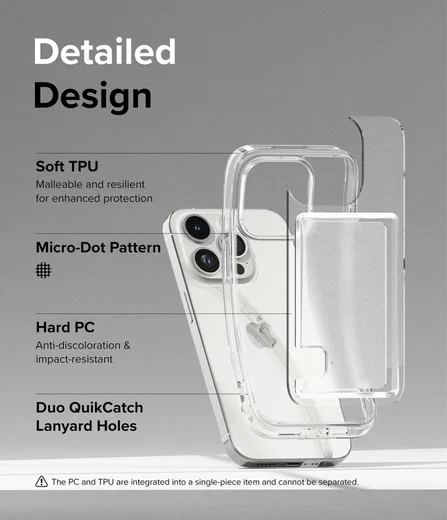 Ringke Fusion Card Apple iPhone 15 Pro Hoesje Kaarthouder Transparant afbeelding 8