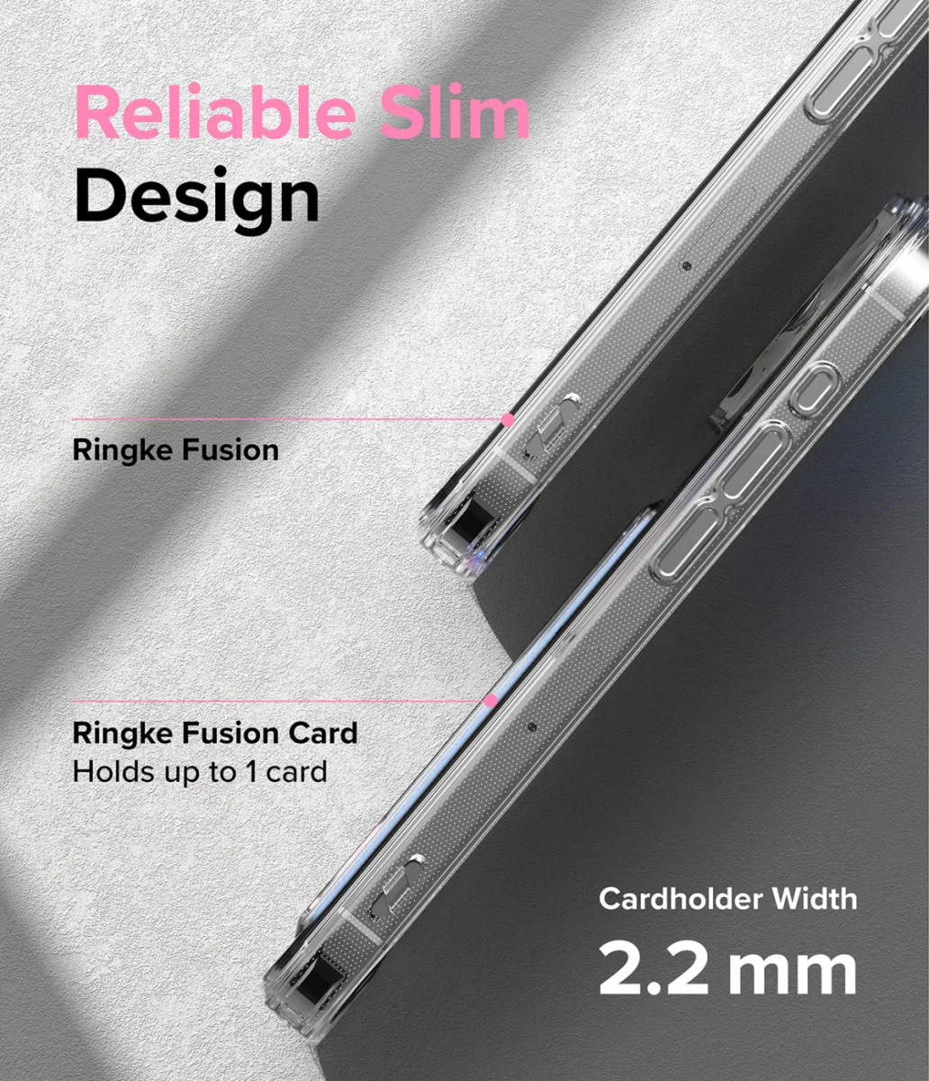 Ringke Fusion Card Apple iPhone 15 Pro Hoesje Kaarthouder Transparant afbeelding 9