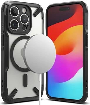 Ringke Fusion X Magnetic Apple iPhone 15 Pro Hoesje MagSafe Zwart