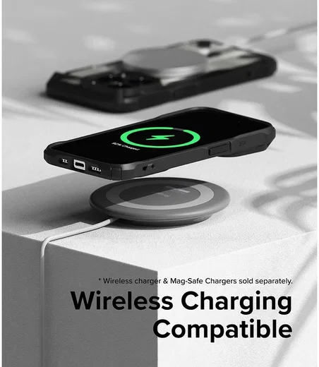 Ringke Fusion X Magnetic Apple iPhone 15 Pro Hoesje MagSafe Zwart afbeelding 10