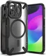 Ringke Fusion X Magnetic Apple iPhone 15 Pro Hoesje MagSafe Zwart afbeelding 2