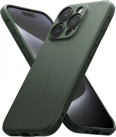 Ringke Onyx Apple iPhone 15 Pro Hoesje Flexibel TPU Back Cover Groen afbeelding 11