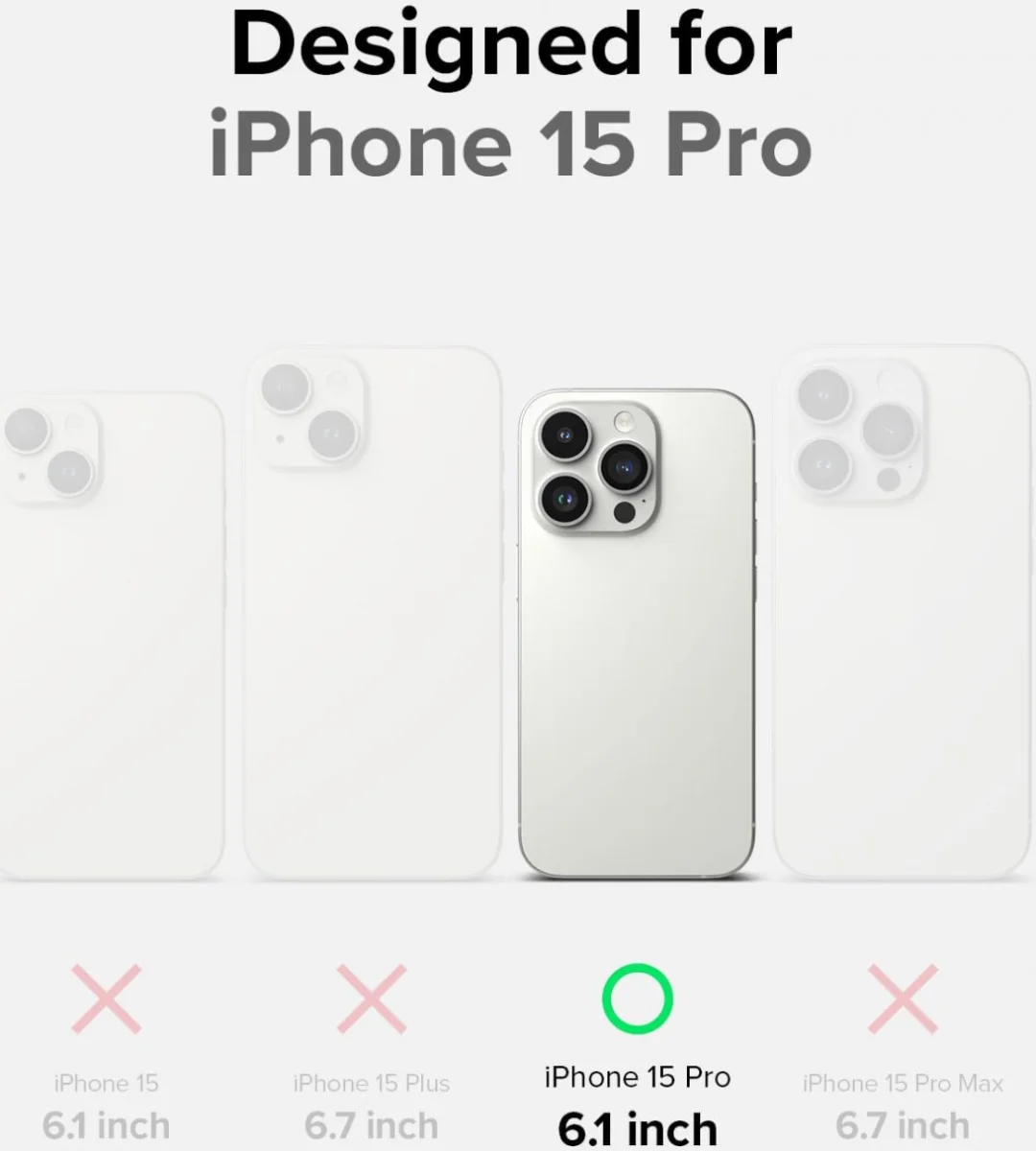 Ringke Onyx Apple iPhone 15 Pro Hoesje Flexibel TPU Back Cover Groen afbeelding 6