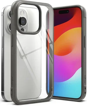 Ringke Fusion Bold Apple iPhone 15 Pro Hoesje Back Cover Grijs