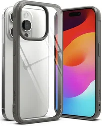 Ringke Fusion Bold Apple iPhone 15 Pro Hoesje Back Cover Grijs afbeelding