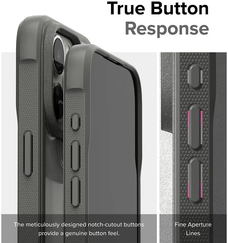 Ringke Fusion Bold Apple iPhone 15 Pro Hoesje Back Cover Grijs afbeelding 11