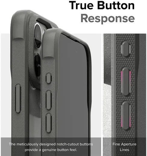 Ringke Fusion Bold Apple iPhone 15 Pro Hoesje Back Cover Grijs afbeelding 11