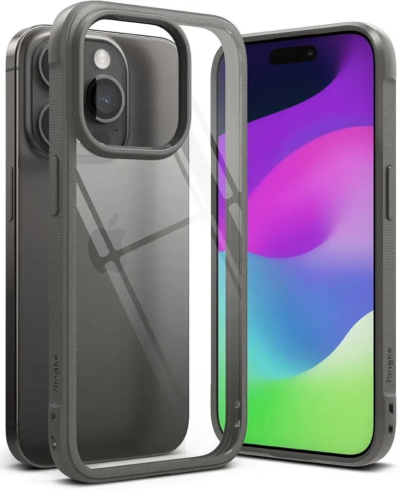 Ringke Fusion Bold Apple iPhone 15 Pro Hoesje Back Cover Grijs afbeelding 13