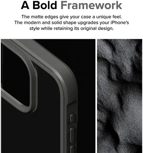 Ringke Fusion Bold Apple iPhone 15 Pro Hoesje Back Cover Grijs afbeelding 4