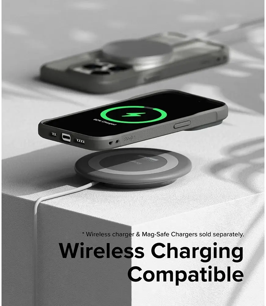 Ringke Fusion Bold Apple iPhone 15 Pro Hoesje Back Cover Grijs afbeelding 8