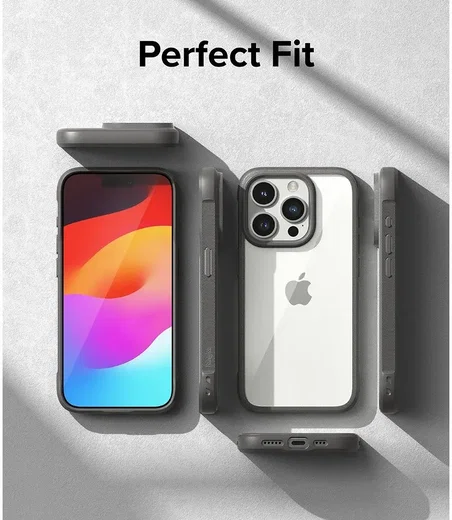 Ringke Fusion Bold Apple iPhone 15 Pro Hoesje Back Cover Grijs afbeelding 9