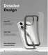Ringke Fusion Bold Apple iPhone 15 Pro Hoesje Back Cover Matte Grijs afbeelding 6
