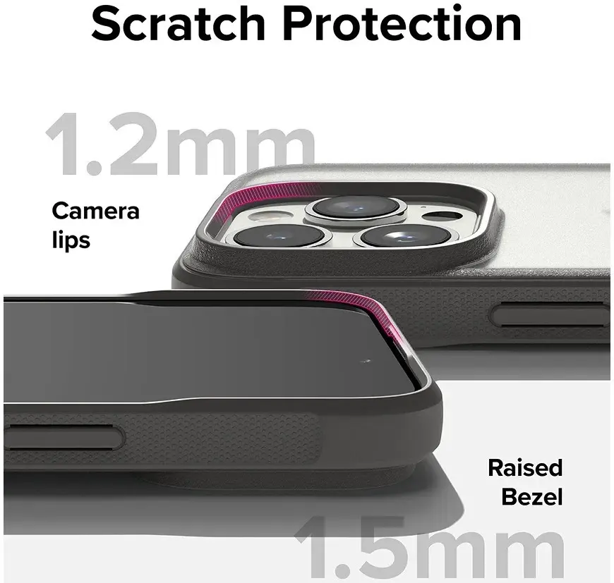 Ringke Fusion Bold Apple iPhone 15 Pro Hoesje Back Cover Matte Grijs afbeelding 10