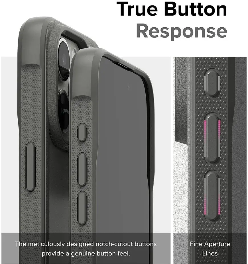 Ringke Fusion Bold Apple iPhone 15 Pro Hoesje Back Cover Matte Grijs afbeelding 11