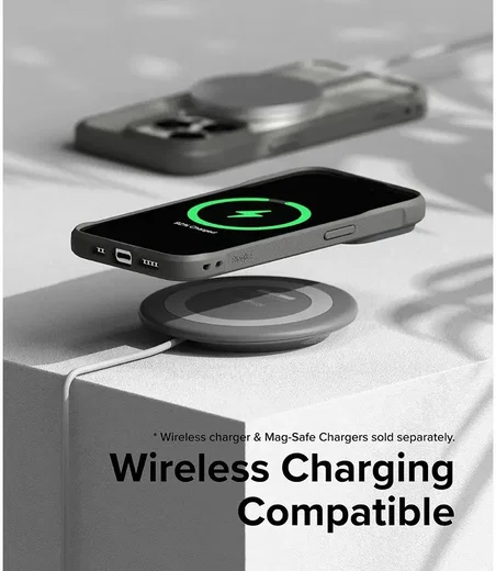 Ringke Fusion Bold Apple iPhone 15 Pro Hoesje Back Cover Matte Grijs afbeelding 8