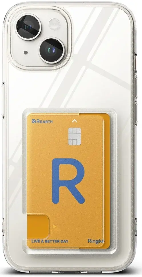 Ringke Fusion Card Apple iPhone 15 Plus Hoesje Kaarthouder Transparant afbeelding 12